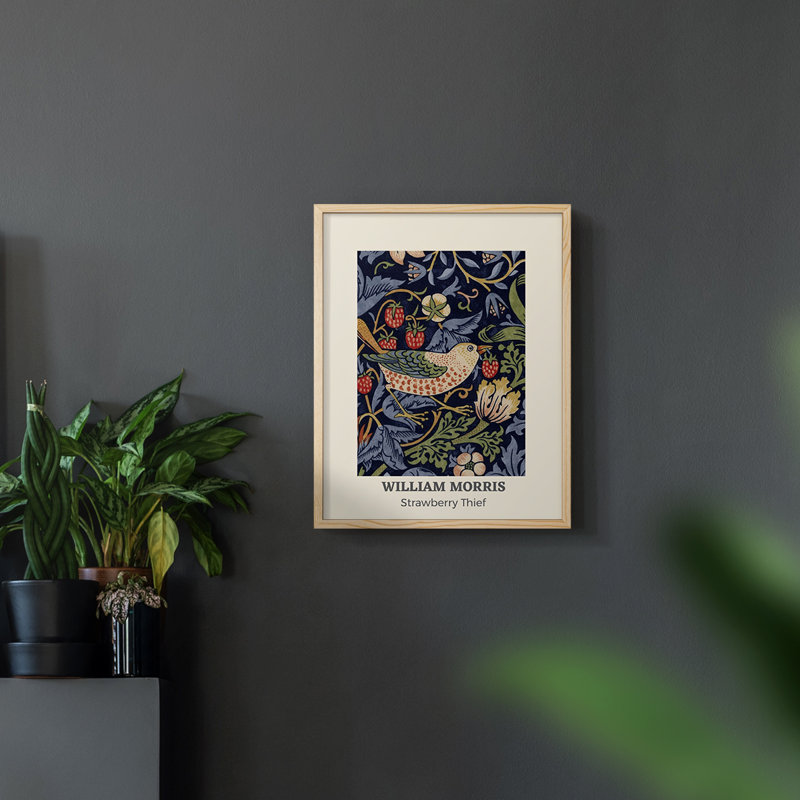 William Morris, reproduction encadrée XCV, Naturel, H 14 po x l 11 po