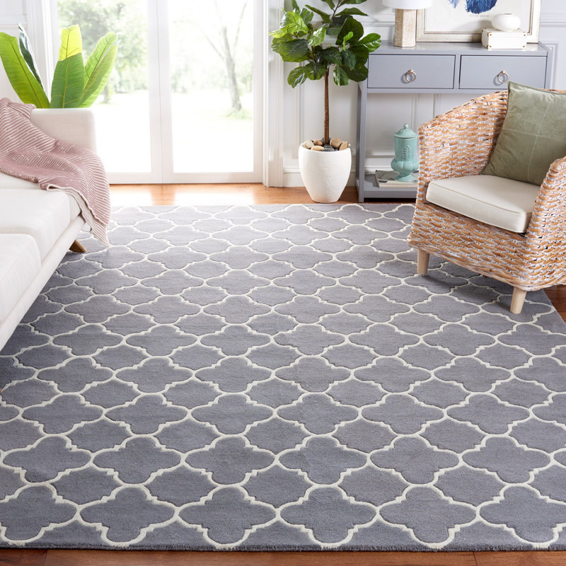 Teresita Chatham Hand Tufted Wool Geometric Rug, Rectangle 8' x 10'