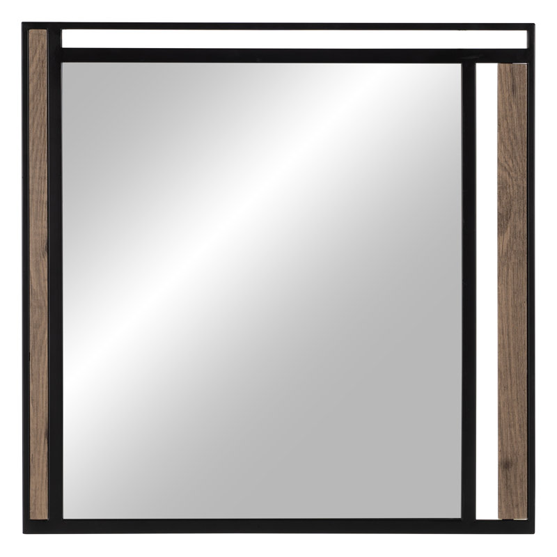 Klingler Metal Flat Wall Mirror