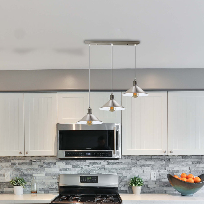 Leblond 3 - Light Nickel Kitchen Island Pendant