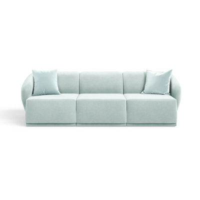 3 Seater Velvet Sofa & Chaise