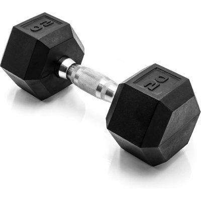 Coated Hex Dumbbell Weight - Single | 20 Lbs