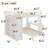 Bunk Bed With olid Wood Frame With Built-In Shelves And Wardrobe-125179129-125179130