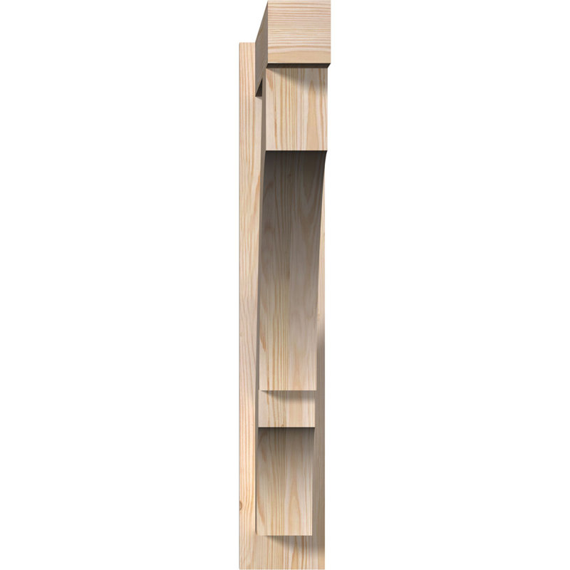 Bloc balboa rustique en bois rustique, P 34 po x H 34 po, Sapin Douglas de 8 po (sciage brut)