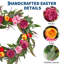 Ensemble de 24 couronnes de printemps artificielles 24 po, véritable décor de maison de campagne en tulipe pivoine pour porte d'entrée, paquet de 2-129191398
