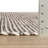 Mixed Stripe Blue/Ivory Handwoven Rug-1015377619