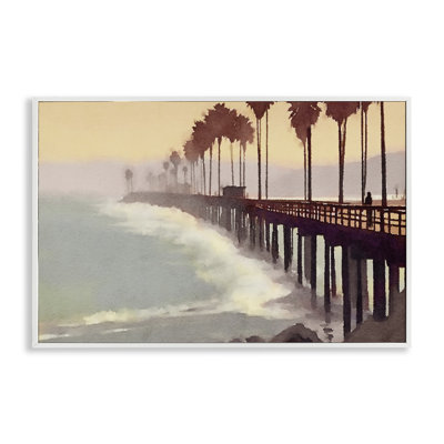  «Sunrise At The Pier», estampe numérique par Noah Bay
