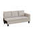 Microfibre / microsuède blanc / gris