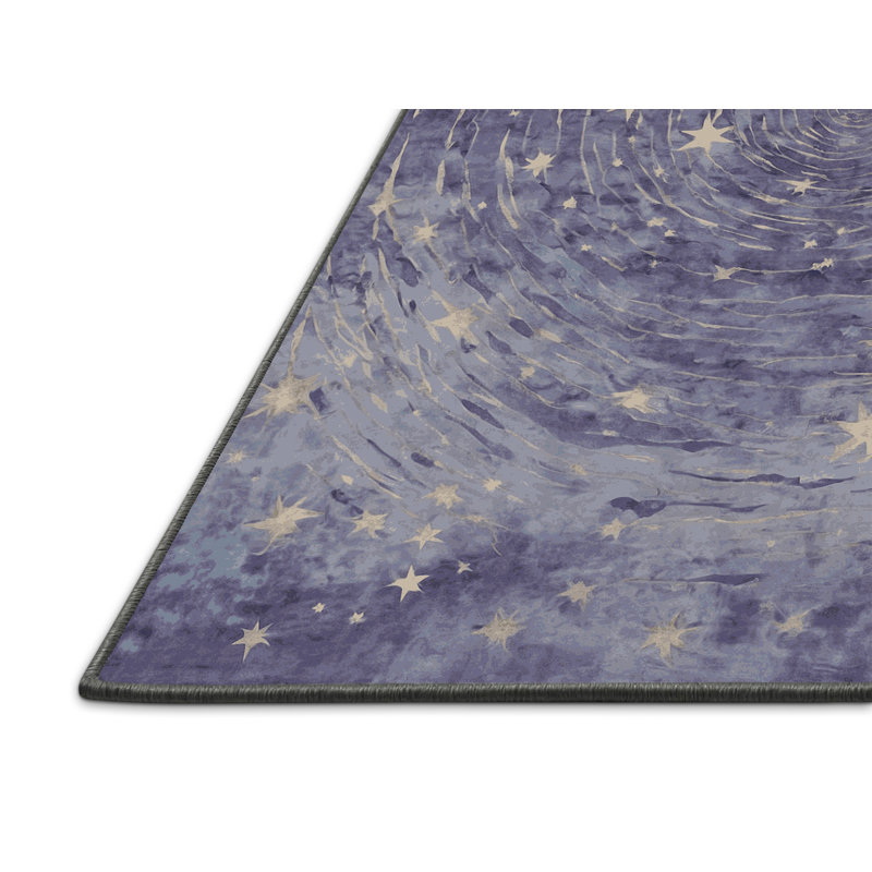 Tapis gris soyeux et moelleux, Carré 5 pi