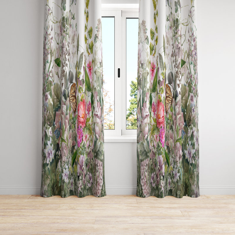 Semi Sheer Curtain Pair, 20" W x 61" L
