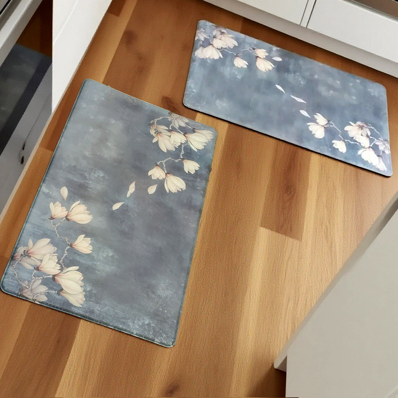 Finna 2 PCS 0.47'' Thickness Anti-Fatigue Non-Skid Kitchen Mat