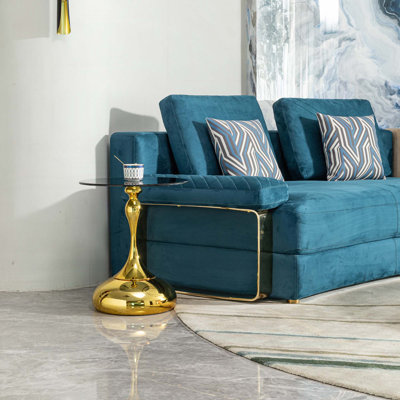 Coffee Table  With tempered glass top