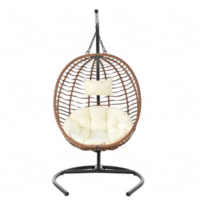 Single Person Folding Egg Chair with Stand