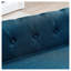 Canapé-lit surélevé de luxe pour petits et moyens chiens - Élégant canapé pour animaux de compagnie bleu avec coussin en mousse durable-1289192144