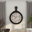Très grande horloge murale en bois Mogul