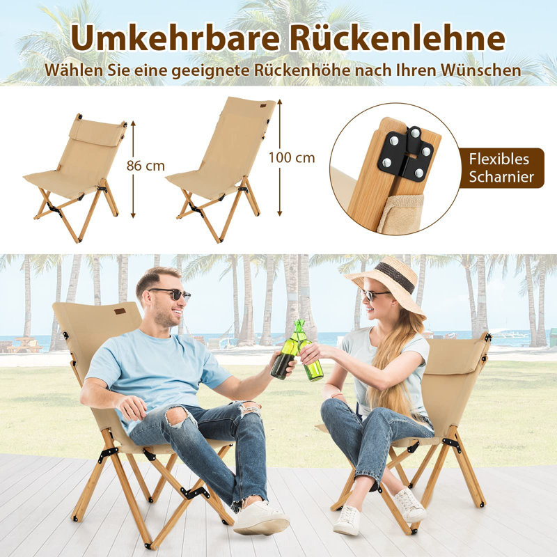 Ariany Fabric Camping / Beach Folding Chair Folding Chair