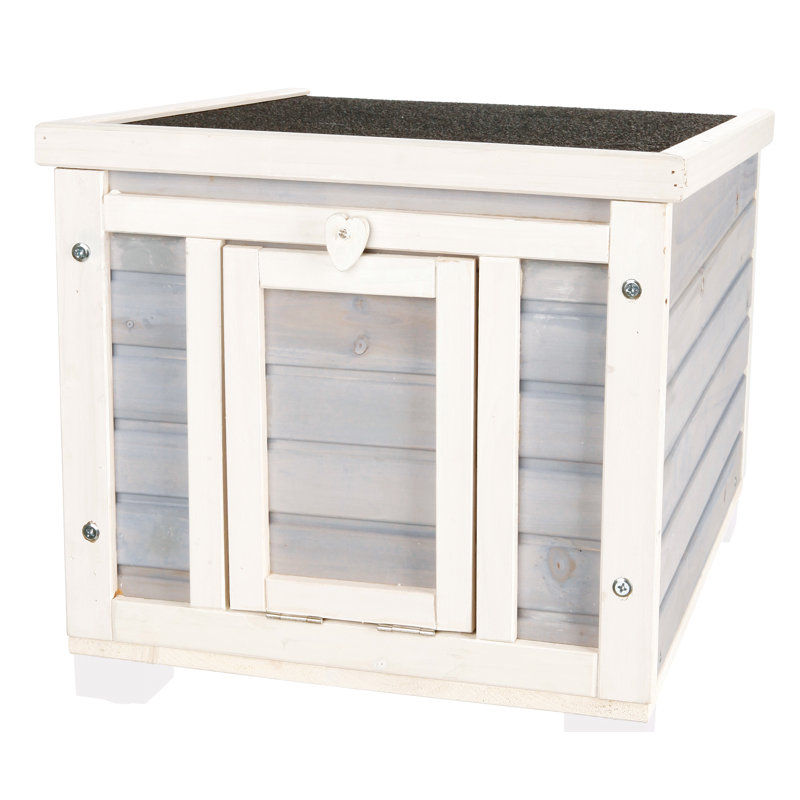 Maison de chat en bois pour animaux de compagnie, refuge pour petits animaux résistant aux intempéries, refuge pour petits animaux, chats sauvages