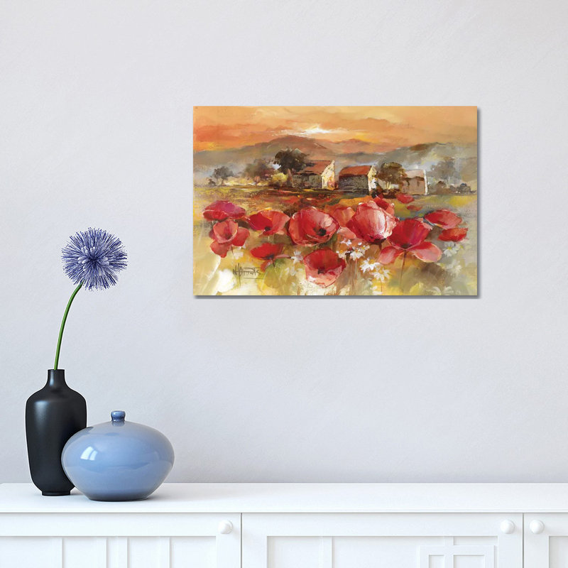 Tuscan Romance II by Willem Haenraets - Wrapped Canvas Painting, 30.48 cm H x 45.72 cm W