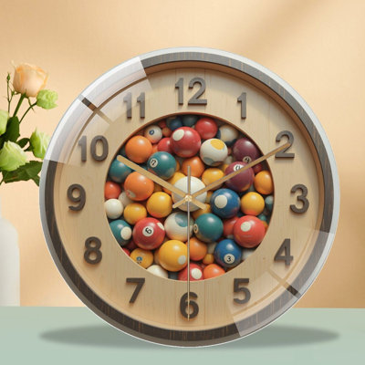 Horloge murale en verre 12 po