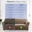 Durable Spandex Stretch Sofa Cover - Jacquard Pattern Sofa Slipcover & Furniture Protector-718252234-718252224