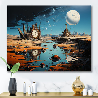 The Persistence of Dali Surreal  II - Surrealism Landscape Wall Decor