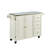Taniha 53.5 " W Kitchen Cart with Stainless Steel Top-1473121381