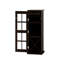 Armoire à vin moderne avec porte en verre à trois couches, avec tiroir et support à vin en forme de X, pour le salon, la cuisine, la salle à manger, le bar