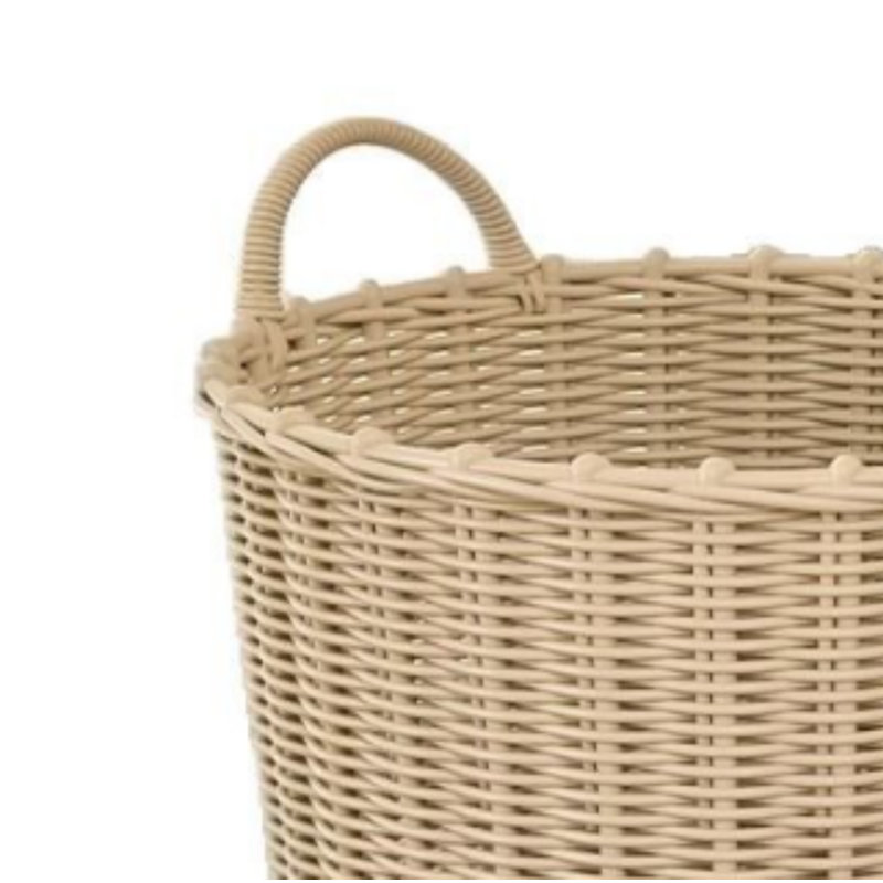 Woven multi-functional storage basket, one basket for multiple uses, can be used for storage and drying clothes, super practical for bathroom and home storage.