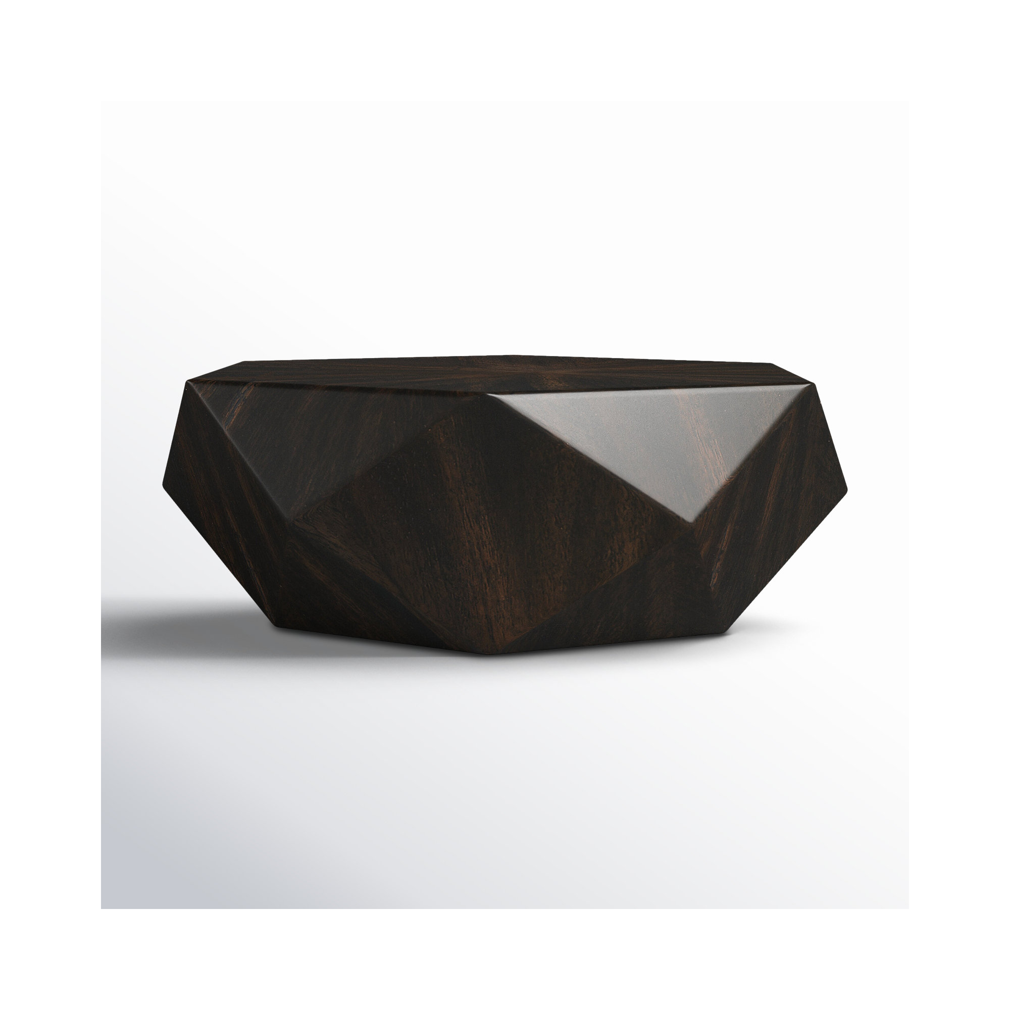 Brisbane Single Coffee Table, Worn Black, 14" H x 40" L x 40" W