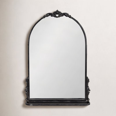 Canoby Metal Arch Mirror with Shelves