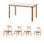 Modern minimalism rectangular dining table
