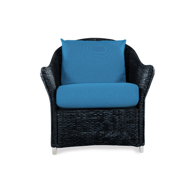 Weekend Retreat Outdoor Lounge Chair, Demo Stone, Ebony