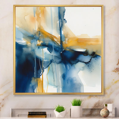 «Blue and Gold Fusion IV», reproduction d'art sur toile