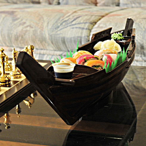 Plateau sushi pour bateau dhow