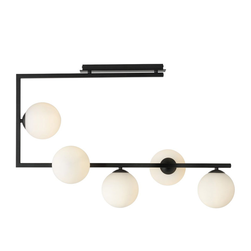 Lierre 5 - Light Geometric Chandelier, White