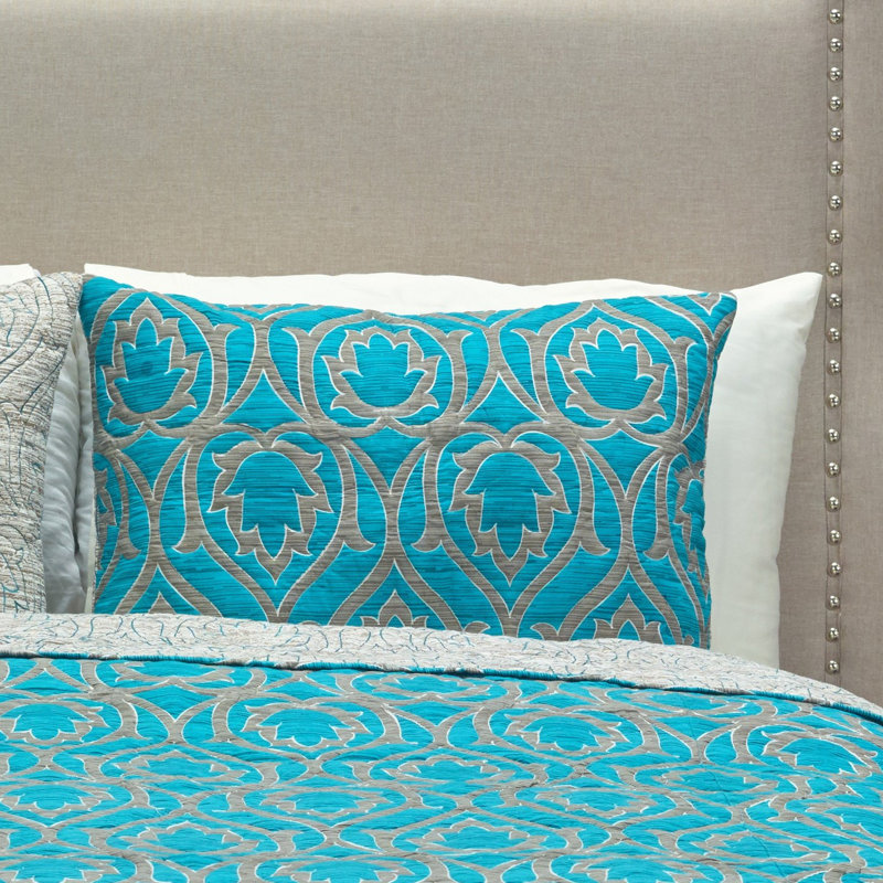 Trellis Damask Sham Set, Standard