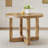 A Modern And Practical Circular Dining Table. Made Of MDF Tabletop And Wooden MDF Table Legs.