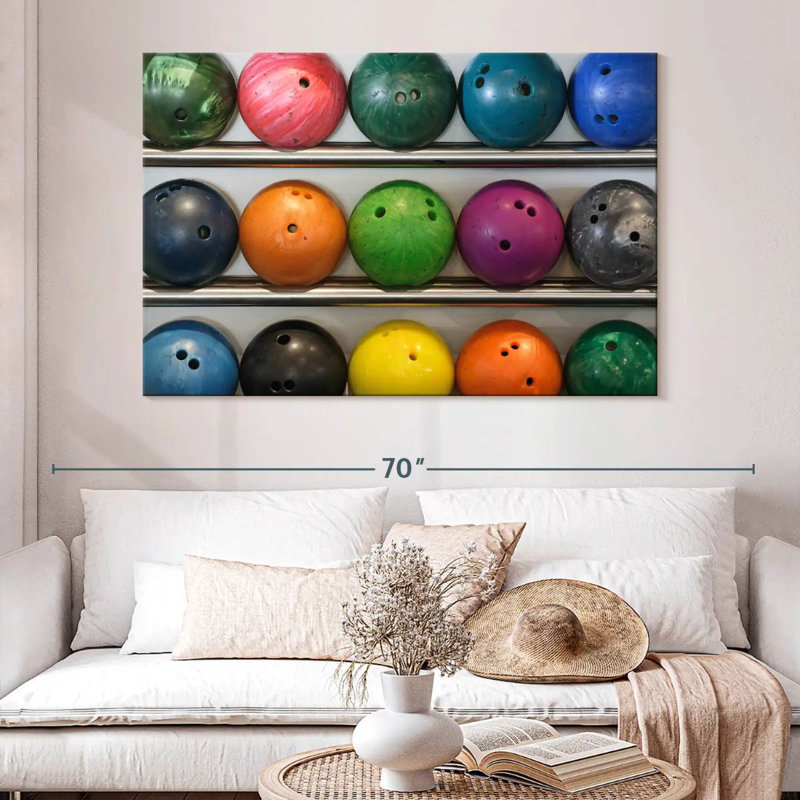 Sireci Bowling Balls, 34" H x 51" W