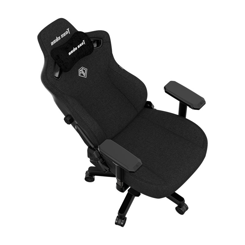 AndaseaT Adjustable Reclining Ergonomic Swiveling PC & Racing Game Chair, Gray, 53" H x 28.1" W x 19.6" D