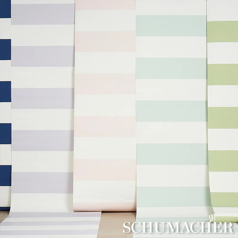 Baxter Stripe Wallpaper, Blush