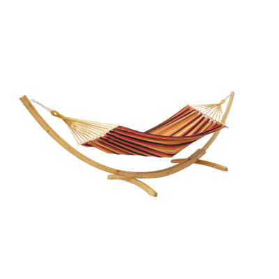 Jazz Spreader Bar Hammock Size L With Wooden Stand