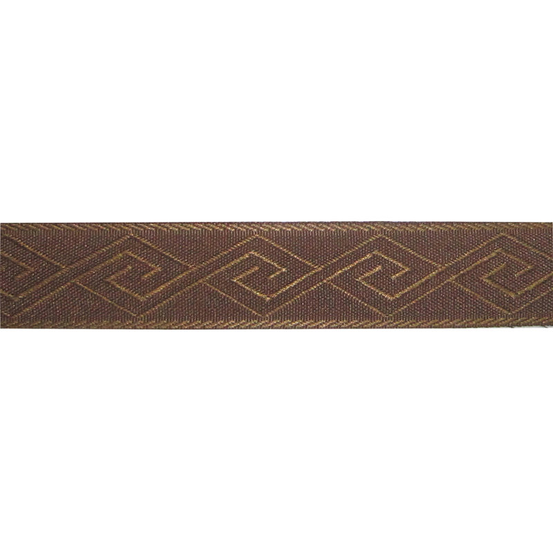 Tissu géométrique alga, Marron foncé