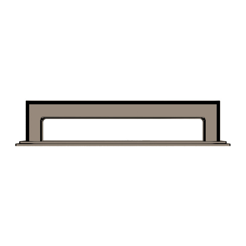 4682 Transitional 8" Backplate, in Non-lacquered Brass, 0.84" H x 6" W x 0.125" D, Graphite Nickel