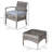 Ensemble de chaises de jardin et de table en rotin 3 pièces Red Barrel Studio®