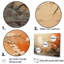 «Moon On Tangerine Twilight Landscape», impression d'art mural lune-97013405-97013410