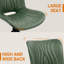 Ensemble de 4 chaises de salle à manger pivotantes rembourrées de style moderne Mid-Century-1619680950