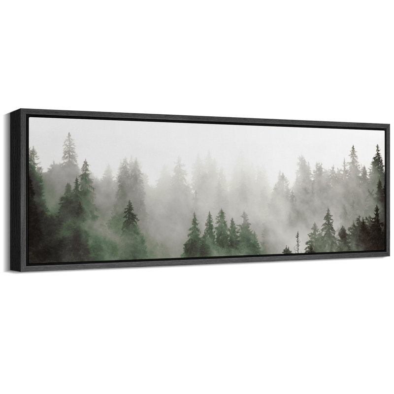 «Enchantedest In Mist Antique Retro Fine Art Colorful Room Extra Large Wall Decor», reproduction encadrée, H 20 po x l 60 po