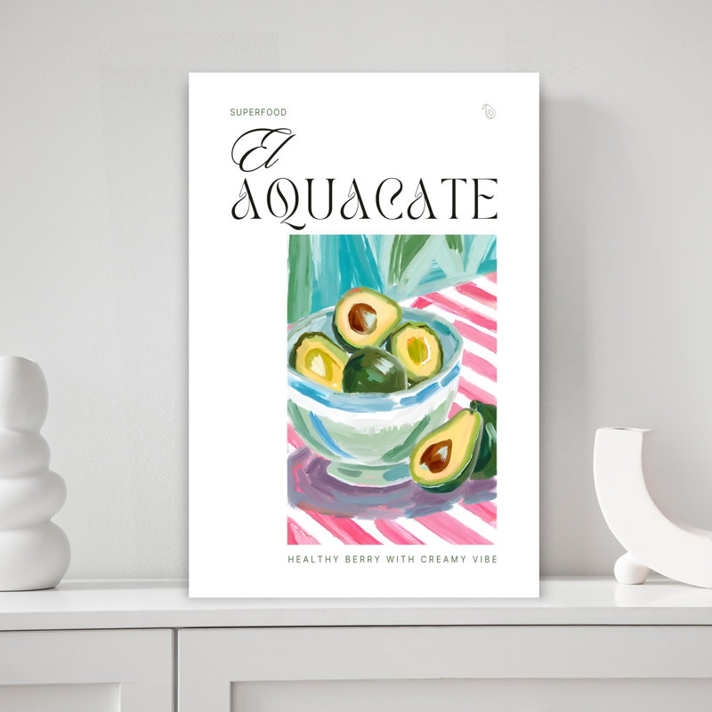«Vibrant Avocado Bowl», art floral coloré, H 18 po x l 12 po
