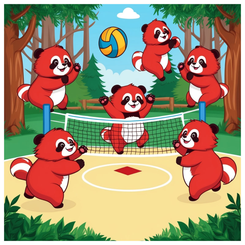 Tapis de bain Red Pandas, L 34 po x L 21 po