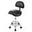 Saddle Stool with Back Support, Rolling Stools with Foot Rest, Ergonomic Adjustable Stool with Wheels, Backrest Adjustable Height & Angle for Salon Spa Tattoo Massage Swivel Stool Chair